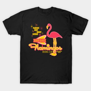 Defunct Miami Beach Flamingos Baseball Team T-Shirt